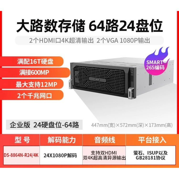 64路硬盘录像机